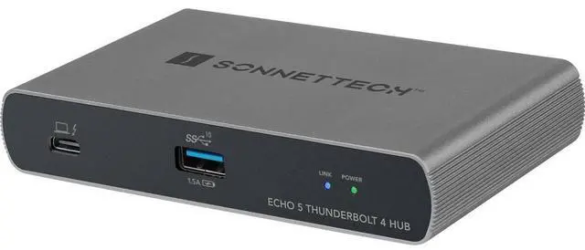 Alt view image 8 of 13 - Sonnet Echo 5 Thunderbolt 4 Hub