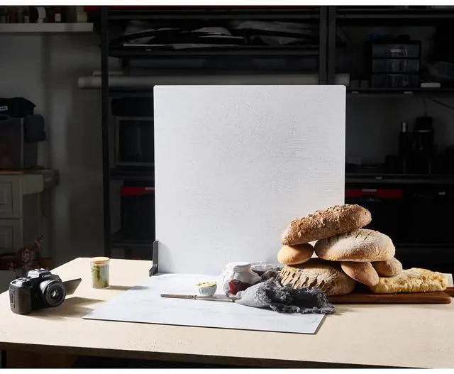 Alt view image 4 of 6 - V-FLAT WORLD Duo Board - 24x24" Double Sided Surface Board, Raw Concrete/Vintage Plaster