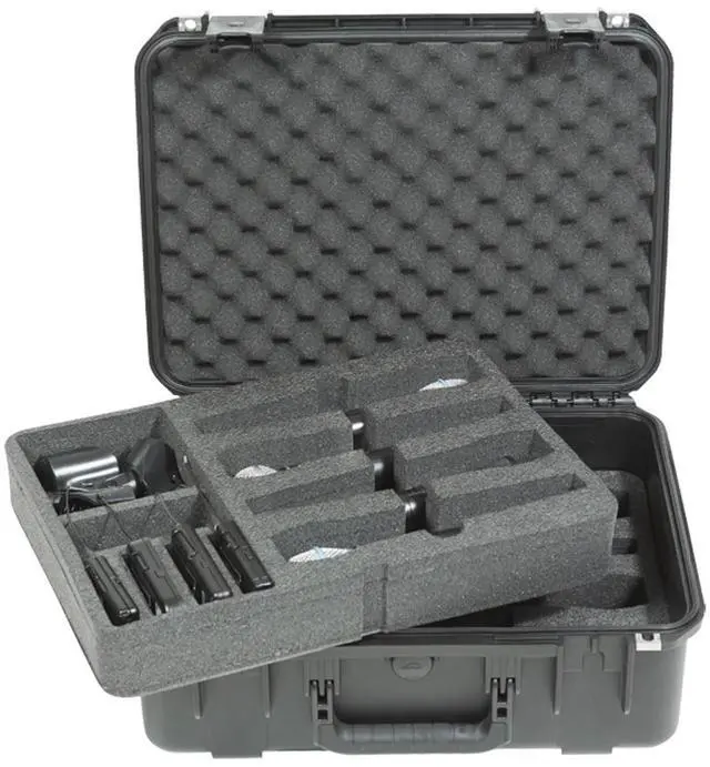 Alt view image 2 of 7 - skb 3i18137wmc stage & studio equipment case for wireless mic systems