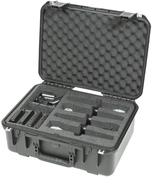 Alt view image 5 of 7 - skb 3i18137wmc stage & studio equipment case for wireless mic systems