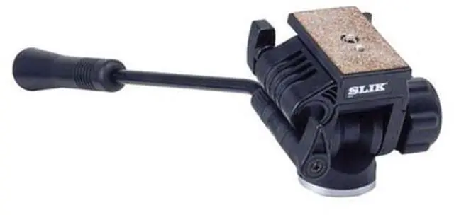 Main image of Slik 504QF-II Video Fluid Head with Pan Lock and Quick Release, Supports 11 lbs