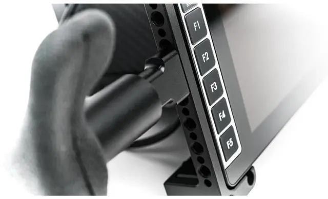Alt view image 4 of 5 - SmallHD Lightweight Black Rubber Handles with Neoprene Neck Strap for Monitor