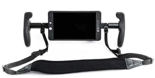 Alt view image 5 of 5 - SmallHD Lightweight Black Rubber Handles with Neoprene Neck Strap for Monitor