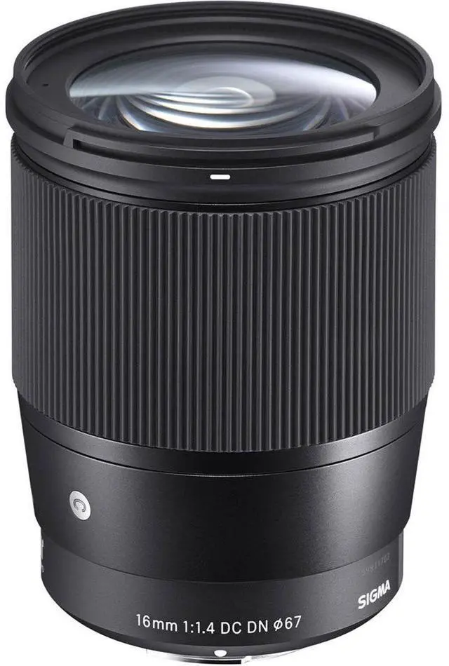 Alt view image 2 of 7 - Sigma 16mm f/1.4 DC DN Contemporary Lens for Sony E, Bundle with ProOptic 67mm Filter Kit, Cleaning Kit, Lens Cap Tether, Flex Lens Shade, PC Software Kit, Lens Cleaner