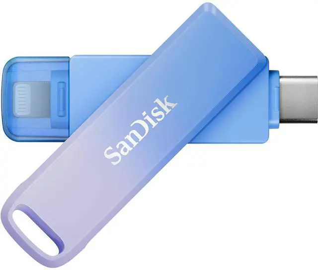 Alt view image 2 of 7 - SanDisk Creator Series 128GB USB Type-C and Lightning Phone Drive