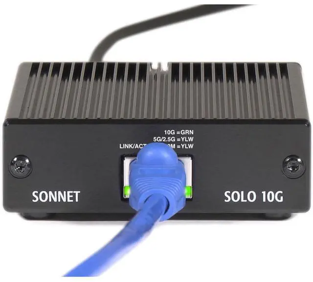 Alt view image 6 of 8 - Sonnet Solo 10G Thunderbolt 3 to 10 Gigabit Ethernet Adapter with NBASE-T Support