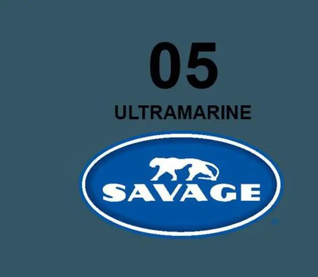 Alt view image 4 of 5 - Savage 53"x36' Widetone Seamless Background Paper, Ultramarine, 2-Pack, Bundle with 4x 1-1/4x1" Steel Spring Orange Clamp