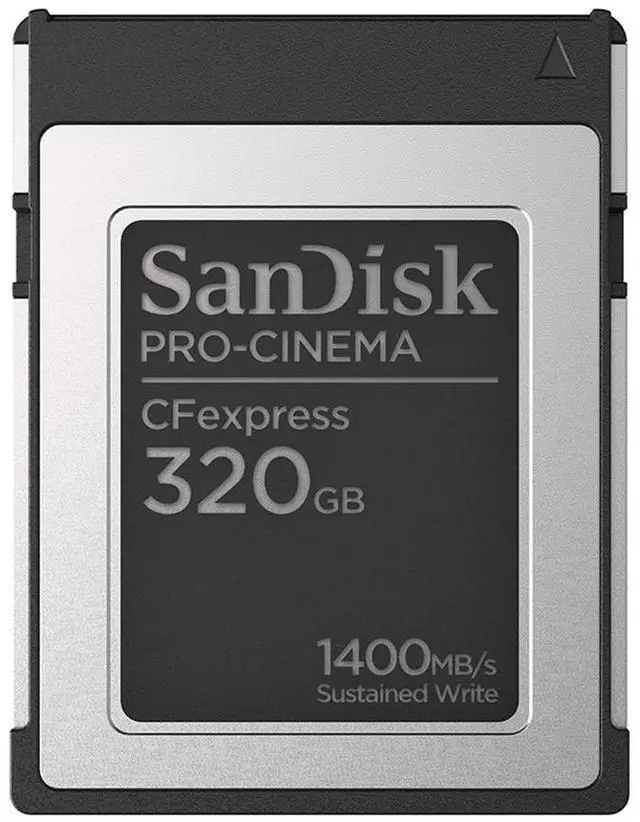 Alt view image 2 of 5 - SanDisk PRO-CINEMA 320GB CFexpress Type-B Memory Card, Bundle with USB-C CFexpress Type-B and SD Card Reader