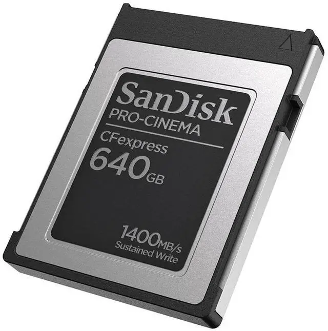 Alt view image 2 of 4 - SanDisk PRO-CINEMA 640GB CFexpress Type-B Memory Card