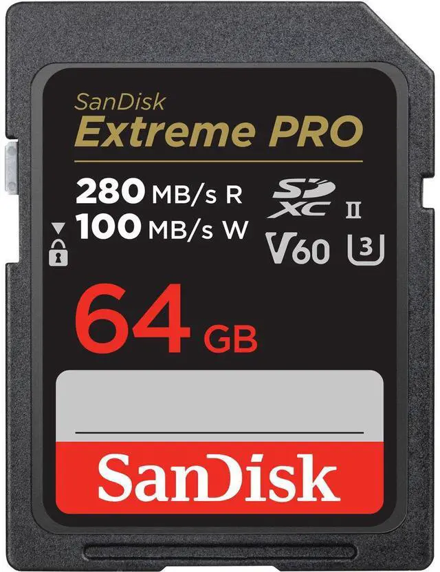 Main image of SanDisk 64GB Extreme PRO UHS-II V60 SDXC Memory Card