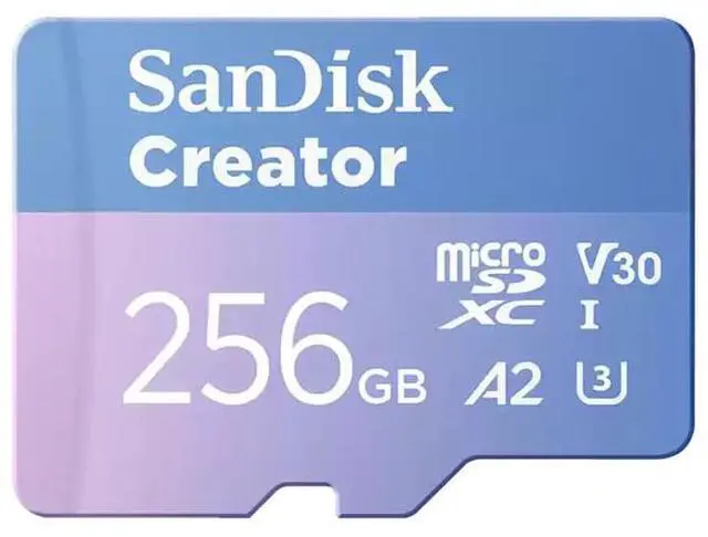 Main image of SanDisk Creator Series 256GB UHS-I microSDXC Memory Card with SD Adapter