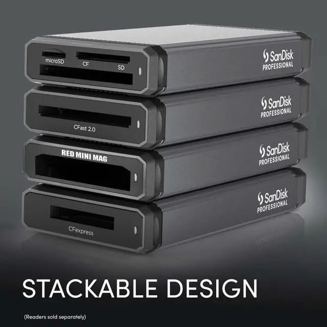 Alt view image 15 of 16 - SanDisk Professional PRO-READER CFast 10 GB/s CFast CFast 2.0 USB 3.2 (Gen 2) Type C External