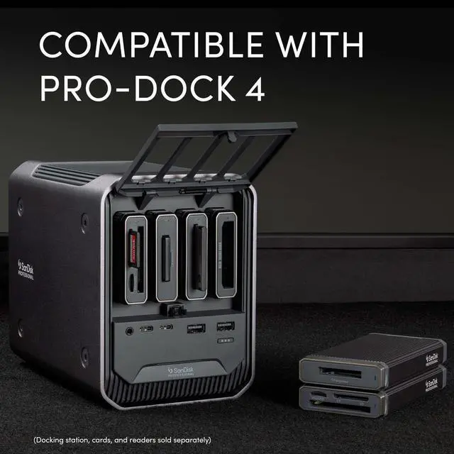 Alt view image 16 of 16 - SanDisk Professional PRO-READER CFast 10 GB/s CFast CFast 2.0 USB 3.2 (Gen 2) Type C External