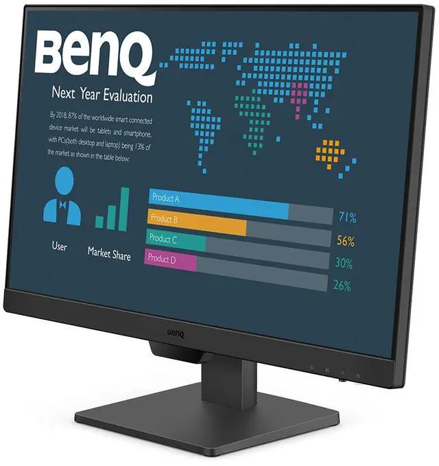 Alt view image 2 of 6 - BenQ BL2490 23.8" 16:9 Full HD 100Hz IPS LCD Monitor