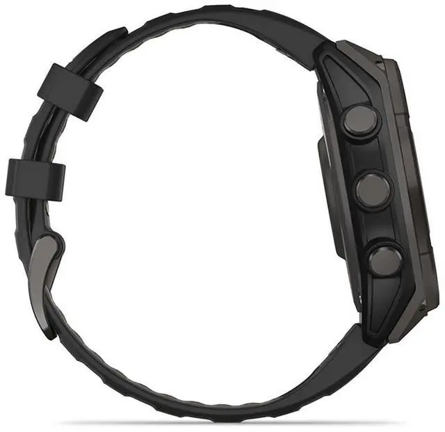 Alt view image 13 of 15 - Garmin fnix® 8 - 47 mm, Solar, AMOLED, Sapphire, Premium Multisport GPS Smartwatch, Long-Lasting Battery Life, Dive-Rated, Built-in LED Flashlight, Carbon Gray DLC Titanium with Pebble Gray Band