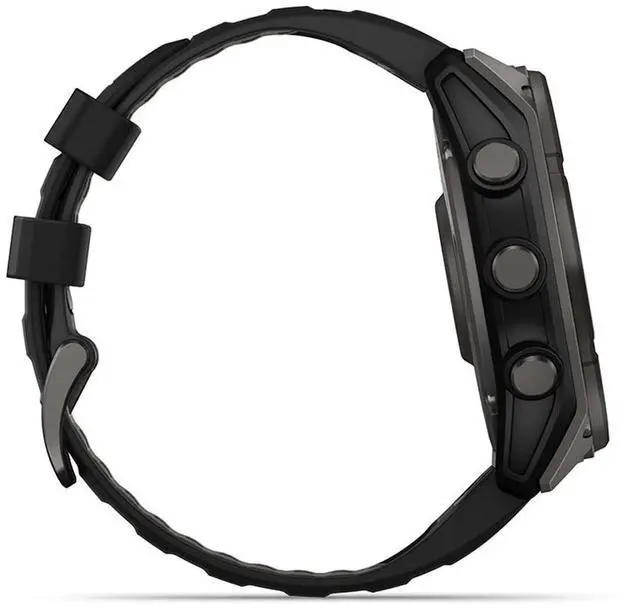 Alt view image 13 of 15 - Garmin fnix® 8 - 51 mm, Solar, AMOLED, Sapphire, Premium Multisport GPS Smartwatch, Long-Lasting Battery Life, Dive-Rated, Built-in LED Flashlight, Carbon Gray DLC Titanium with Pebble Gray Band