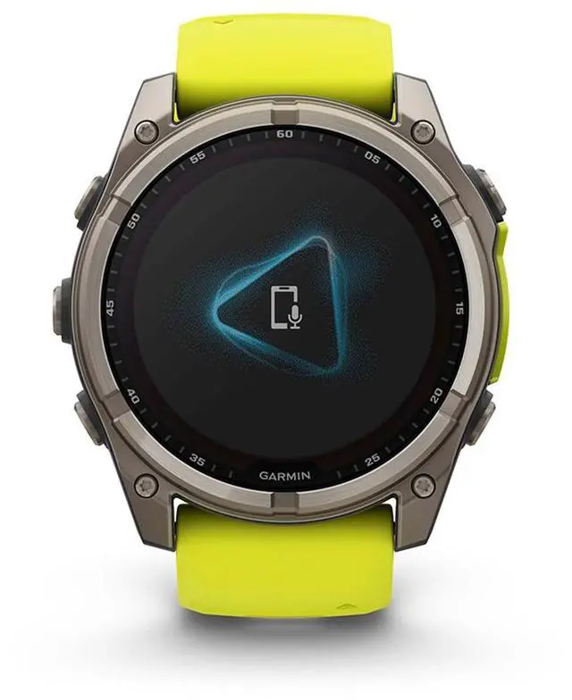 Alt view image 7 of 8 - Garmin fnix® 8 - 51 mm, Solar, AMOLED, Sapphire, Premium Multisport GPS Smartwatch, Long-Lasting Battery Life, Dive-Rated, Built-in LED Flashlight, Titanium with Amp Yellow/Graphite Band