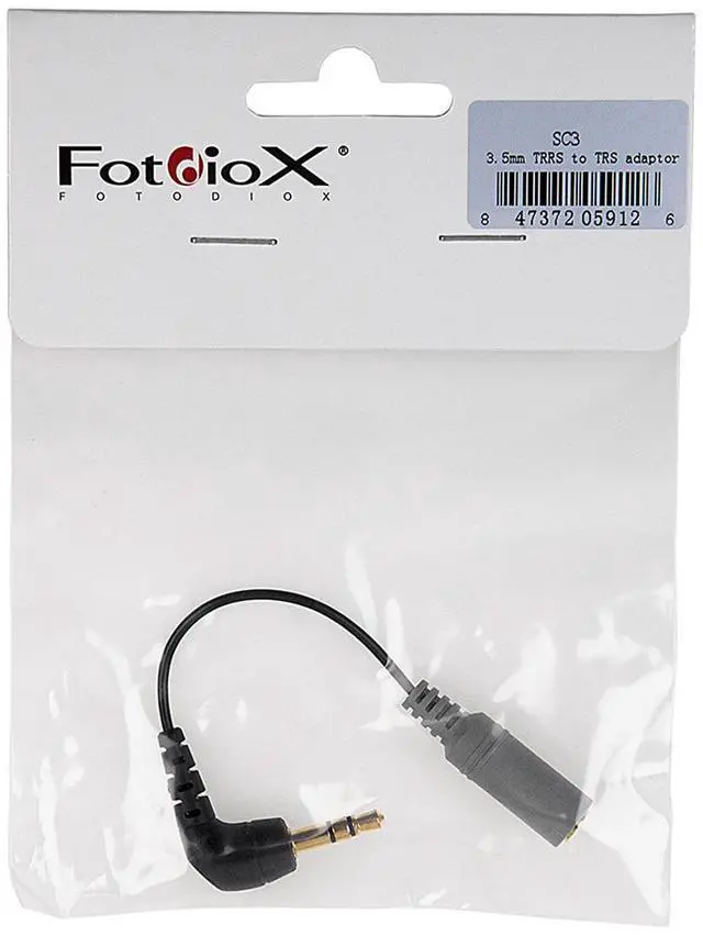 Main image of Fotodiox SC3 3.5mm TRRS Female to TRS Male Replacement Adapter Cable