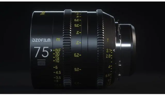 Alt view image 6 of 6 - DZOFILM Vespid Prime 75mm T2.1 Cinema Lens for PL & EF Mount