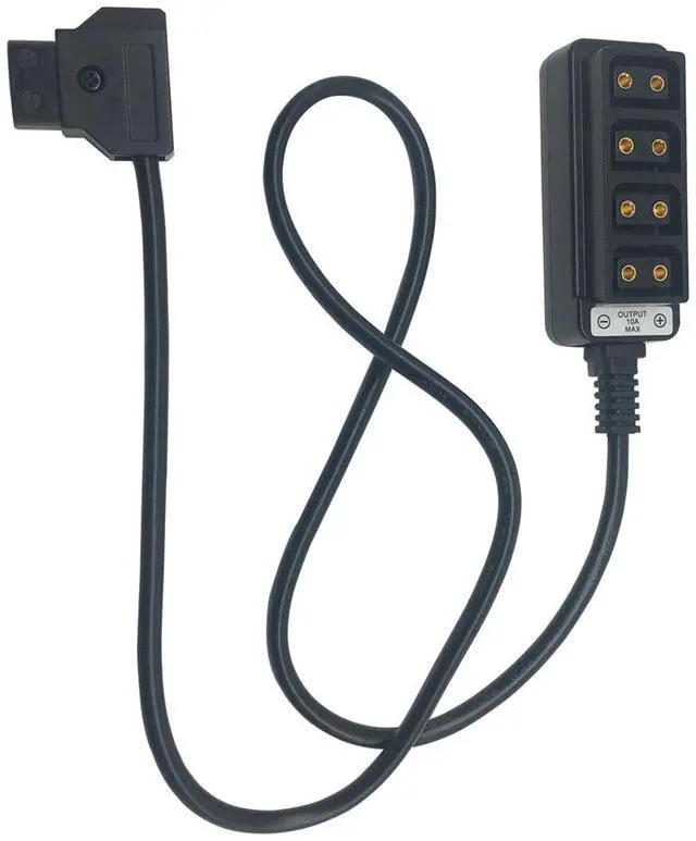 Alt view image 2 of 7 - AndyCine D-Tap Male to 4-Ports D-Tap Female Straight Splitter Cable #A-DTAP-142