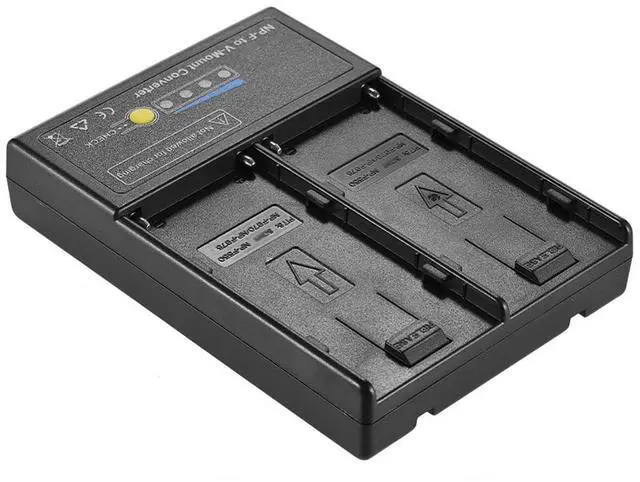 Alt view image 7 of 7 - ANDYCINE Dual NP-F to V-Mount Adapter Plate for Monitor & Light Panel #A-F2VL