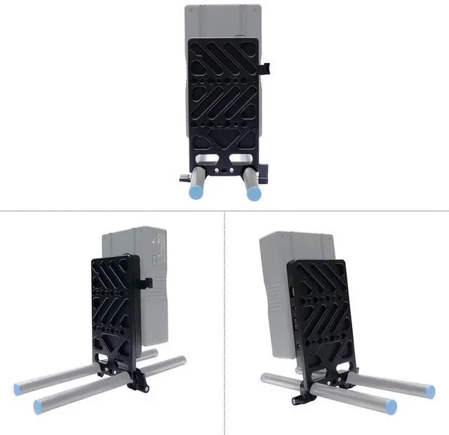 Alt view image 4 of 7 - ANDYCINE Multi-Output V-Mount Battery Plate with Rod Mount and Cheese Plate