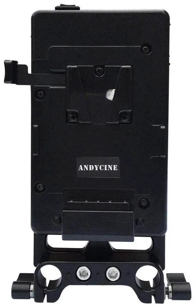 Alt view image 6 of 7 - ANDYCINE Multi-Output V-Mount Battery Plate with Rod Mount and Cheese Plate