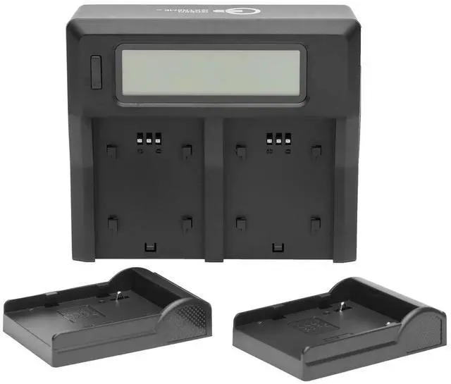 Alt view image 2 of 7 - Green Extreme Dual Smart Charger with LCD Screen for Canon BP-A60 Battery