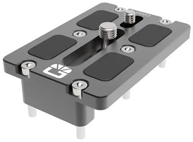 Alt view image 3 of 4 - Bright Tangerine Canon C200/C700 Riser for Left Field 15mm LWS Baseplate Core