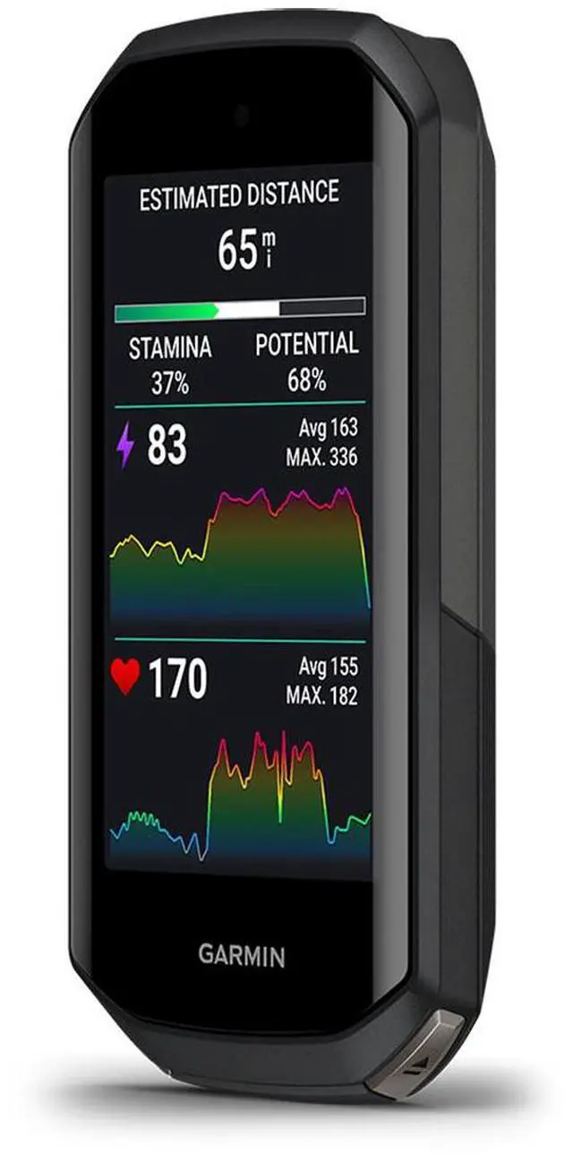 Alt view image 5 of 8 - Garmin Edge 1050®, Premium Cycling Computer, Vivid Color Touchscreen Display, Built-in Speaker, Advanced Training and Group Ride Features, Road Hazard Alerts
