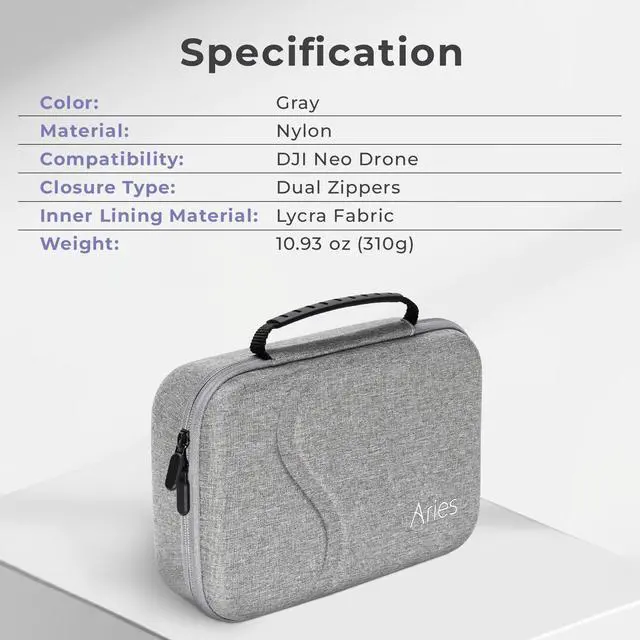 Alt view image 7 of 7 - Aries Carrying Case for DJI Neo Drone