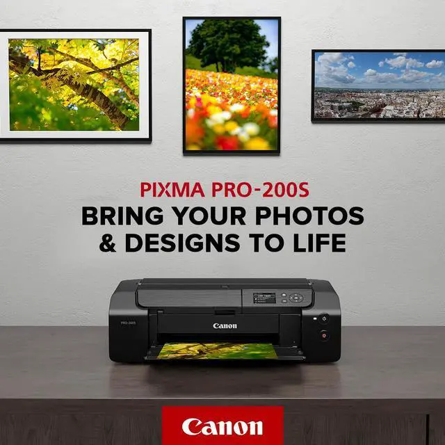 Alt view image 6 of 7 - Canon PIXMA PRO-200S 13" Wireless Professional Inkjet Photo Printer #6875C002