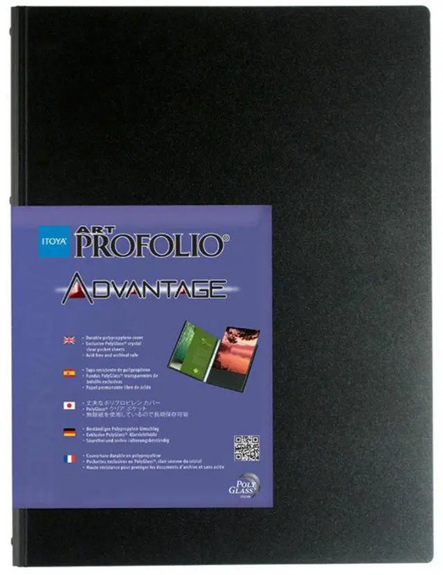 Main image of Itoya Art Profolio Advantage Bound Portfolio Crystal Clear PolyGlass AD-24-A3