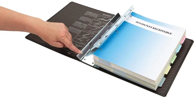 Alt view image 2 of 2 - Itoya P-15 Springpost Binder with 1-1/2" Paper Capacity, Black #P15BK