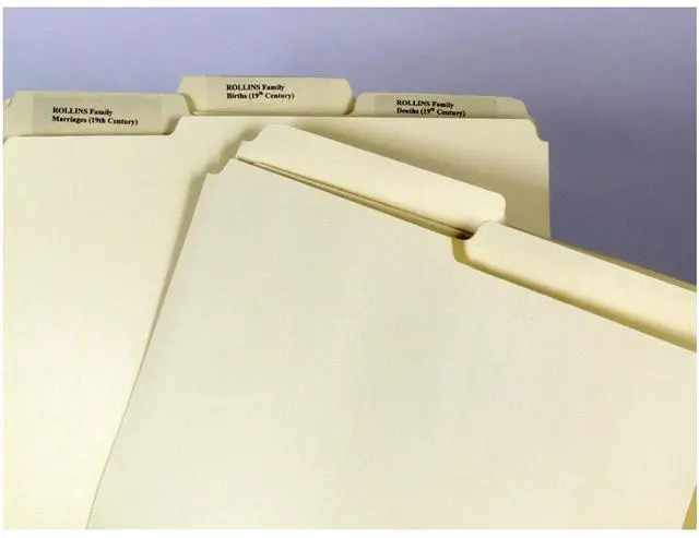 Alt view image 3 of 5 - Archival Methods File Folders, Letter Size 9-5/8x11-3/4", Half 1" Top Tab, 50-Pack