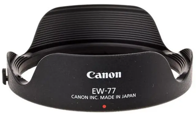 Main image of Canon Lens Hood EW-77 for the EF 8-15mm F/4L Fisheye USM Lens #4783B001