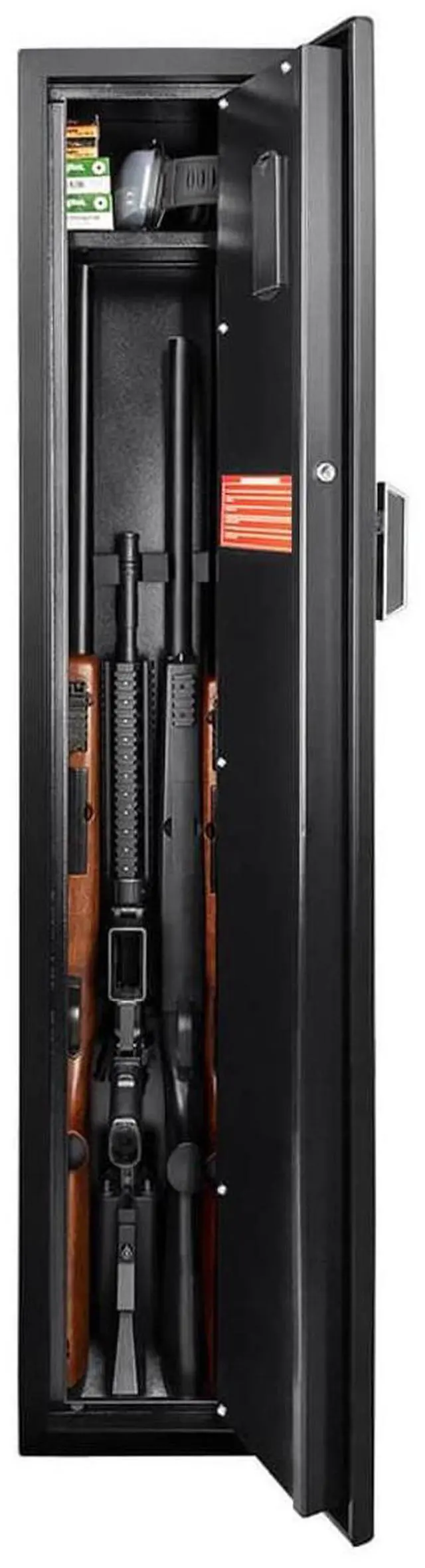 Alt view image 2 of 7 - Barska HQ800 1.83 Cubic Foot Standard Quick Access Biometric Keypad 4 Rifle Safe
