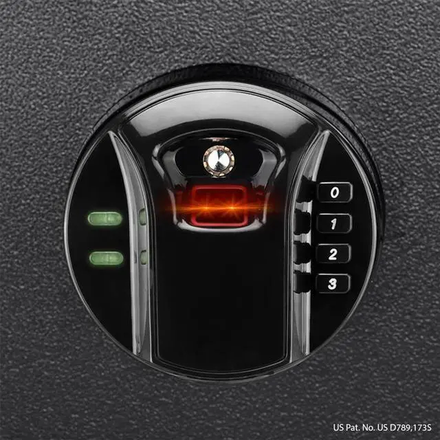 Alt view image 5 of 7 - Barska HQ800 1.83 Cubic Foot Standard Quick Access Biometric Keypad 4 Rifle Safe