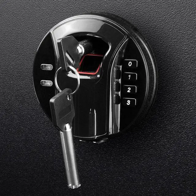 Alt view image 7 of 7 - Barska HQ800 1.83 Cubic Foot Standard Quick Access Biometric Keypad 4 Rifle Safe
