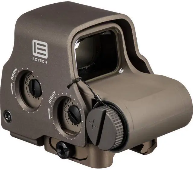 Alt view image 3 of 6 - EOTech Tactical, Holographic, Night Vision Compatible Sight, 68MOA Ring with 2 1MOA Dots, Tan Finish, Side Buttons, incl