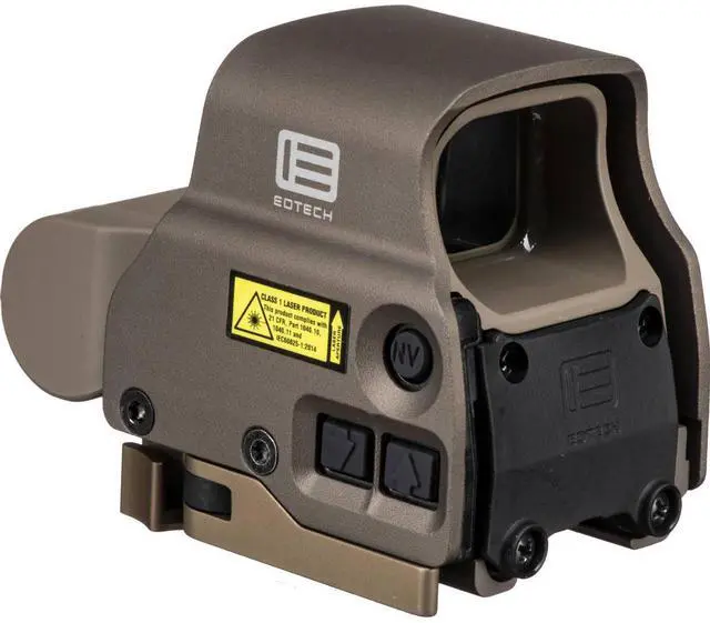 Alt view image 4 of 6 - EOTech Tactical, Holographic, Night Vision Compatible Sight, 68MOA Ring with 2 1MOA Dots, Tan Finish, Side Buttons, incl