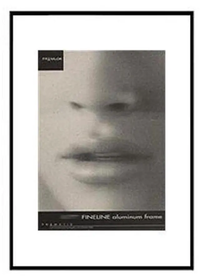 Main image of Framatic Fineline 11x11" Aluminum Frame, Matted for 8x8" Photograph, Black