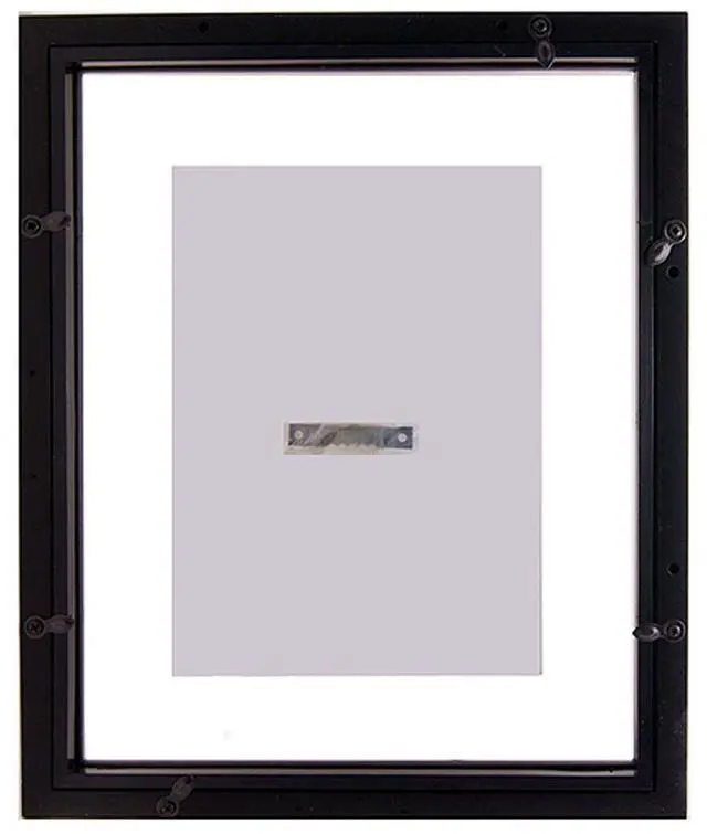 Alt view image 2 of 2 - MCS 11x14" Float Wood Frame for a 8x10" Photograph, Molding 3/4", Walnut #21123