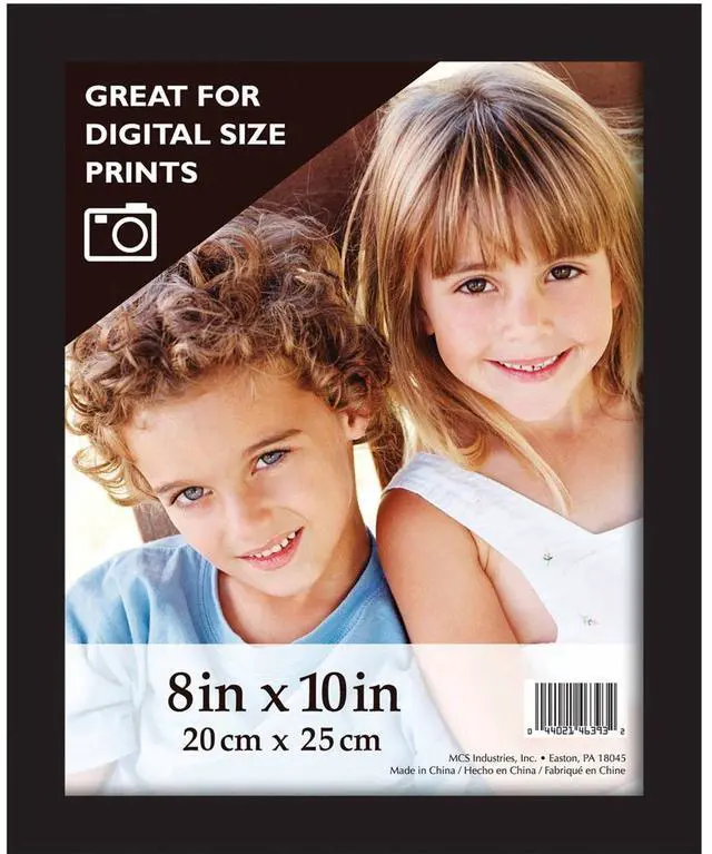 Main image of MCS Gallery Wood Frame for 8x10" Photograph, Black #46393