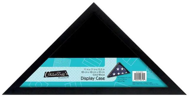 Alt view image 2 of 3 - MCS 11x15.5 Inch Mini Flag Display Case for standard 3 by 5-feet military flag, Black (46716)