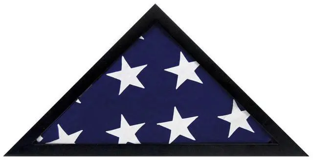 Alt view image 3 of 3 - MCS 11x15.5 Inch Mini Flag Display Case for standard 3 by 5-feet military flag, Black (46716)