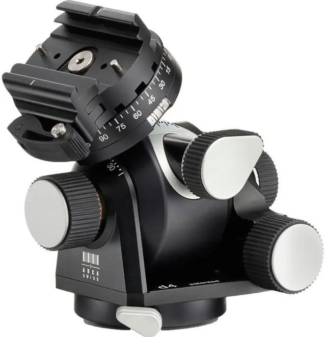 Alt view image 2 of 6 - Arca Swiss d4 Geared Tripod Head with Quick Set FlipLock Device (Plate Not Included)