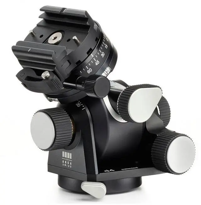 Alt view image 4 of 6 - Arca Swiss d4 Geared Tripod Head with Quick Set FlipLock Device (Plate Not Included)