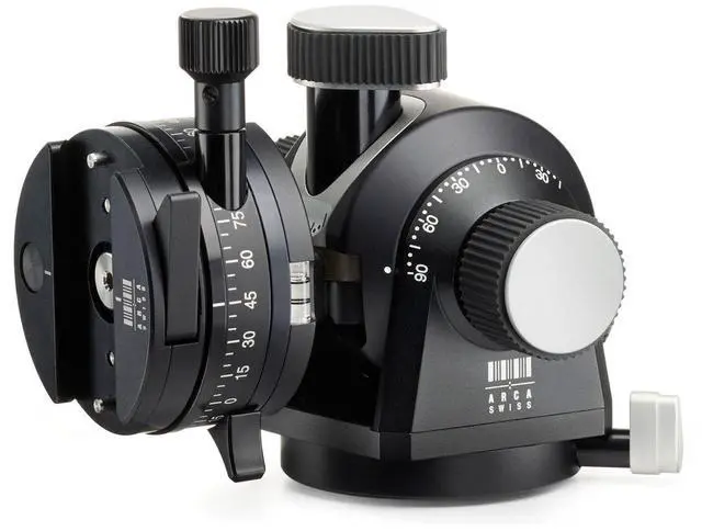Alt view image 5 of 6 - Arca Swiss d4 Geared Tripod Head with Quick Set FlipLock Device (Plate Not Included)
