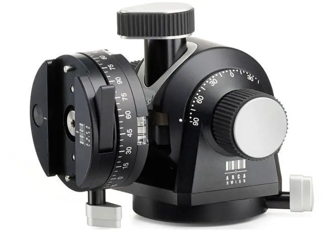 Alt view image 6 of 6 - Arca Swiss d4 Geared Tripod Head with Quick Set FlipLock Device (Plate Not Included)